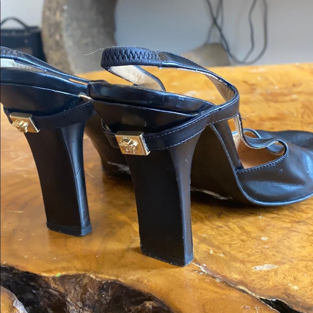 Gianni Versace Medusa slingback heels